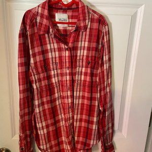 Juniors Red Flannel Medium